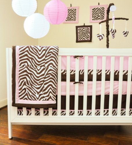 Pam Grace Creations 10 Piece Crib Bedding Set, Zara Zebra