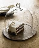 Slate Cake Plate Glass Dome