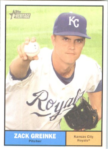 2010 Topps Heritage #94 Zack Greinke - Kansas City Royals (Baseball Cards)