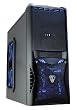 CiT Vantage Midi Mesh Gaming Case with HD Audio, 4 Fans, Card Reader and No PSU - Black