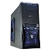 CiT Vantage Midi Mesh Gaming Case with HD Audio, 4 Fans, Card Reader and No PSU - Black