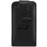 NCAA Kansas Jayhawks Black Leather Team Logo iPhone Wallet