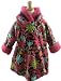 NWT Corky And Company Girls Winter Coat Berry Granny's Garden Wrap Swing