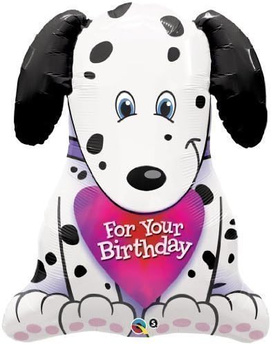 For Your Birthday Dalmation Puppy Qualatex Supershape 31 Foil Balloon by 101 Dalmations