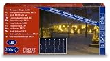 Konstsmide 2733-202 LED Eisregen Lichterkette mit 200 kalt-weissen LED
