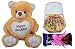 Happy Birthday Teddy with Pizza Shape Greeting Card and Chocolate RS.765.00