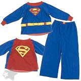 Superman Logo Pajamas for Toddlers with Cape