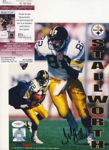John Stallworth AUTO Steelers 8x10 Photo JSA Name