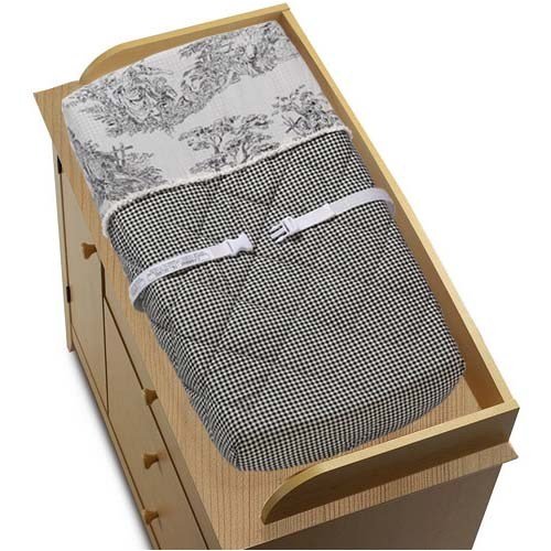 JoJo Designs Changing Pad Cover - Vintage French Black Toile