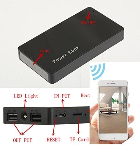 HD Portable Wifi Hidden Camera Power Bank Video Recorder DV Camcorder Support Android IOS Smartphone APP Remote View