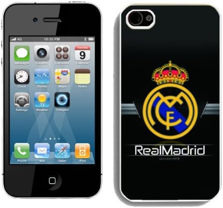 Real-madrid iPhone 4s Case, Football Phone Accessory for Fanatics Sport Fan, Dirtproof Shockproof iPhone 4s Rugged Cover