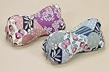 ちょこっと枕 「キモノ」 ほね枕 サイズ:17×35cm カラー:ブルー(#*)