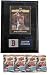 MLB Card Plaques - Boston Red Sox-Dustin Pedroia with FREE 4 Packs of MLB Trading Cards - Boston Red Sox