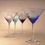 Marquis by Waterford Watercolor Martini, Set of 4