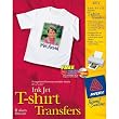 Avery T-shirt Transfers for Inkjet Printers, 8.5 x 11 Inches, Clear, Pack of 6 (03271)