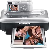 Olympus D555 5MP Digital Camera with 2.8x Optical Zoom & ILP-100 Photo Printer Bundle