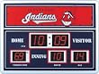 Team Sports America Cleveland Indians 14x19 Scoreboard Clock