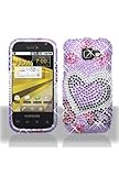 Samsung M920 Transform Full Diamond Graphic Case - Purple Love