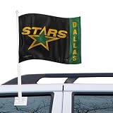 NHL Dallas Stars 11" x 15" Black Car Flag