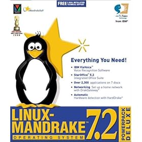 Linux Mandrake OS 7.2 Powerpack Deluxe