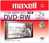 Maxell 録画用DVD-RW 120分 2倍速 1枚入り DRW120.1P.A