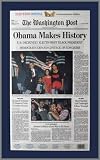 Barack Obama - Wa Post - 44th President - Election - Wood Mounted Newspaper Print