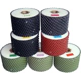 Buy 3 DAMO Wet Polishing Drum Wheels Set of 7 PCS for Granite Marble Concrete Sink... by DAMO