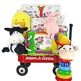 Fun on the Farm Educational New Baby Gift Basket - Great Shower or Gift Idea for Newborns