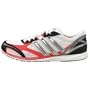 adidas Women's adizero PRO Running Shoe,White/Silver/Red,6.5 M