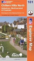 Chiltern Hills North (OS Explorer Map): Aylesbury, Berkhamsted & Chesham. Showing part of the Ridgeway National Trail