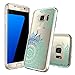 Galaxy S7 Edge Case, SmartLegend Retro Totem Half Mandala Floral Pattern Crystal Transparent Acrylic PC Hard Back Cover with TPU Slim Bumper Frame Hybrid Protective Case for Samsung S7 Edge - Clear