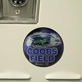 MLB Colorado Rockies Crystal Magnet with Stadium Image