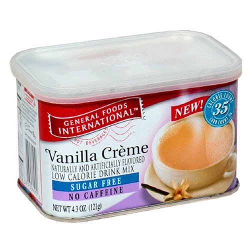 General Foods International Vanilla Creme Sugar Free, 4.3-Ounce Units (Pack of 6)