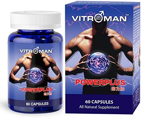 VITROMAN Powerplus - Butea Superba Thailand Herbs, Male Enhancement Supplement,Increase in Energy, Enlargement in Size, Better Stamina, Erection Pill, Last Longer Feel Stronger - Best Supplement
