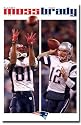 New England Patriots (Randy Moss, Tom Brady) Sports Poster Print - 24" X 36"