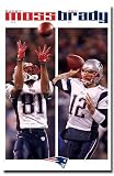 New England Patriots (Randy Moss, Tom Brady) Sports Poster Print - 24