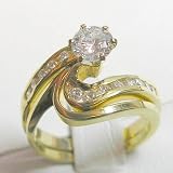 14K Diamond Wedding Set