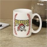 Pittsburgh Pirates Pewter Logo Baseball Coffee Mug