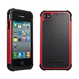 ��iPhone4S�б��� ���Ѿ׷�! 3�إϥ��֥�åȹ�¤�Ѿ׷⥱���� Ballistic SG Series iPhone4/4S Red/Black �Хꥹ�ƥ��å������� SG iPhone4 iPhone4S �б� au SoftBank ��å�/�֥�å�