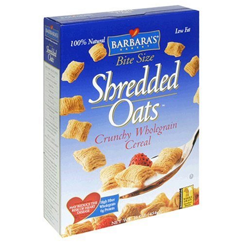 Barbara's Bakery Bite Size Shredded Oats, 16-Ounce Boxes (Pack of 4)