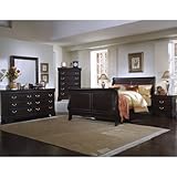 Barnburner Merlot Sleigh Bedroom Set (California King) by Vaughan-Bassett