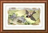 Garden Faeries Collection: Robin Framed Art Print by Claire Murray,29.4 in. x 20.2 in. Framed