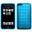 GTMax Durable Gel Skin Protector Case - Blue Checker For Apple iPod Touch 8GB 32GB 64G 3rd 3G Generation, 2nd Generation