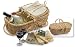 Natural Willow Eco-Friendly Wine & Cheese Picnic Basket Set with Accessories