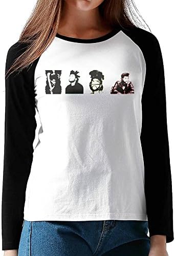 Starboy Silhouettes Long Sleeve Shirt Women T-shirt Raglan Tshirt Black X-Large