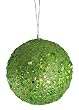 Fancy Lime Green Holographic Glitter Drenched Christmas Ball Ornament 3" (80mm)