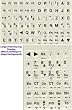 Large Print Computer Keyboard Stick-Ons / Oversized Black Letters on White / Off White Background