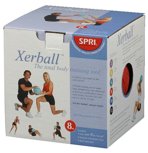 spri pb-8r2 8lb. xerball medicine ball