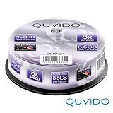 Produkt-Bild: 25 QUVIDO DVD+R DL 240Min 8.5GB 8x full printable in Spindel
