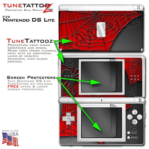 Nintendo DS Lite Spider Web Tune Tattoo Skin Kit by TuneTattoozTM